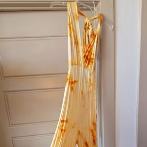 Tie-Dye Halter Maxi Dress